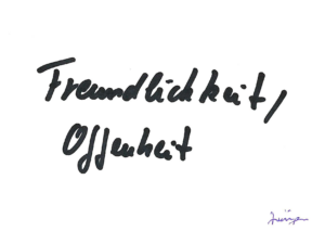 FREUNDLICH UND OFFEN